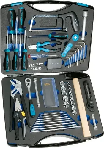 Hazet 1520/56 Handwerkzeugset inkl. Koffer, 56-tlg.