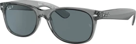 Ray-Ban RB2132 New Wayfarer Classic 52mm polished transparent grey/dark blue polarized