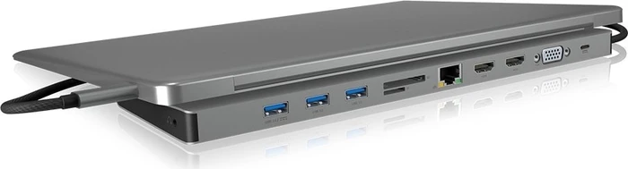 RaidSonic Icy Box IB-DK2106-C Multiport-Adapter, USB-C 3.0 [Stecker]