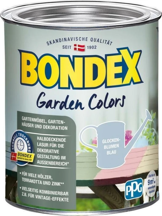 Bondex Garden Colors Lasur außen glockenblumen blau, 750ml