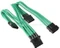 BitFenix Alchemy 4-Pin Molex auf 3x 4-Pin Molex 55cm, sleeved grün Vorschaubild