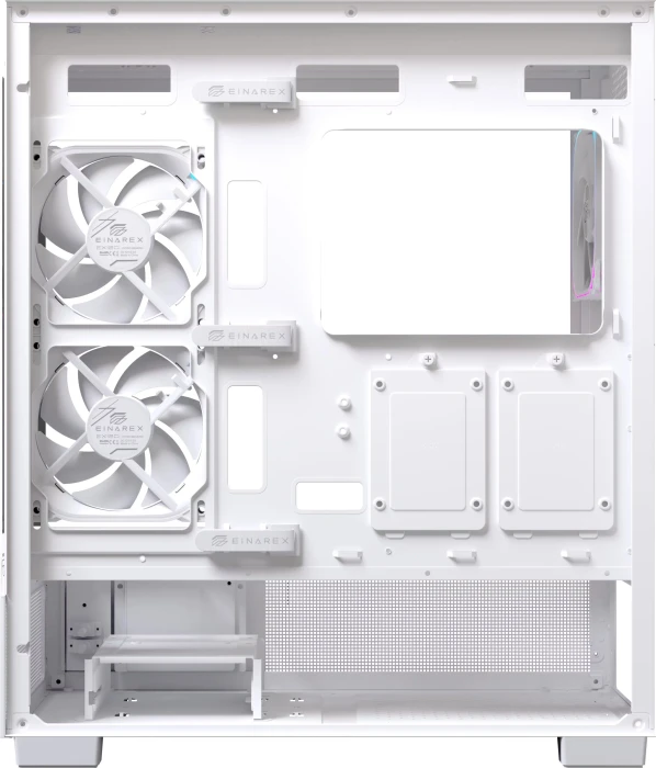 Einarex Prisma S501D RGB White, weiß, Glasfenster