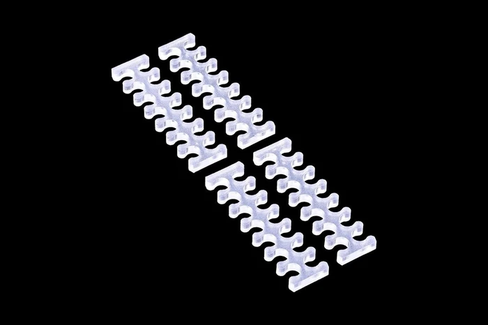 Alphacool Eiskamm X14 Kabelkamm 3mm, klar, 4er-Pack