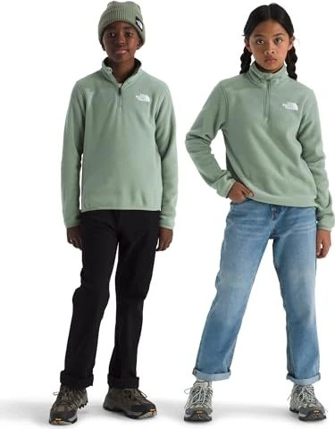The North Face Glacier 1/4 Zip Fleece Pullover slate moss (Junior)