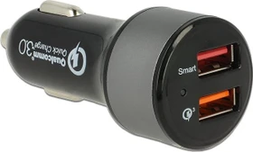 Navilock Kfz Ladeadapter 2x USB Typ-A mit Qualcomm Quick Charge 3.0 schwarz