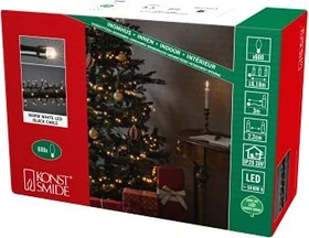 Konstsmide Micro Büschellichterkette schwarz LED 600x warmweiß