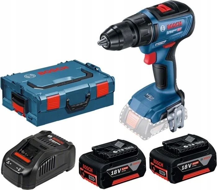 Bosch Professional GSR 18V-50 Akku-Bohrschrauber inkl. L-Boxx + 2 Akkus 5.0Ah