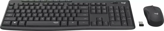 Logitech MK295 Silent Wireless Combo schwarz, USB, DE