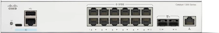 Cisco Catalyst 1300 Rackmount 10G Managed Switch, 12x RJ-45, 2x SFP+