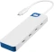 Targus HyperDrive Flex 4 USB-C Hub, USB-C 3.0 [Stecker], weiß Vorschaubild
