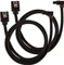 Corsair Premium Sleeved SATA 6Gb/s Kabel schwarz 0.6m, gewinkelt Vorschaubild