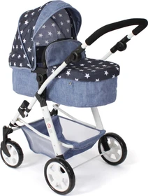 Bayer Chic 2000 Nele 2in1 Kombipuppenwagen Sternchen navy