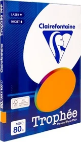 Clairefontaine Trophée Universalpapier matt orange, A4, 80g/m², 100 Blatt