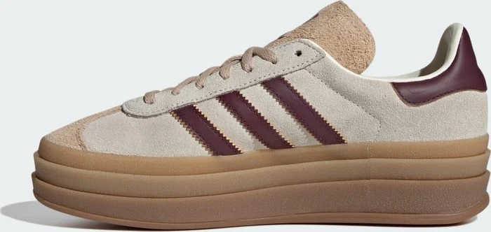 adidas Gazelle Bold cream white/maroon/magic beige (Damen)