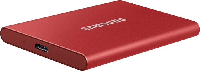 Samsung Portable SSD T7, rot, 500GB, USB-C 3.1