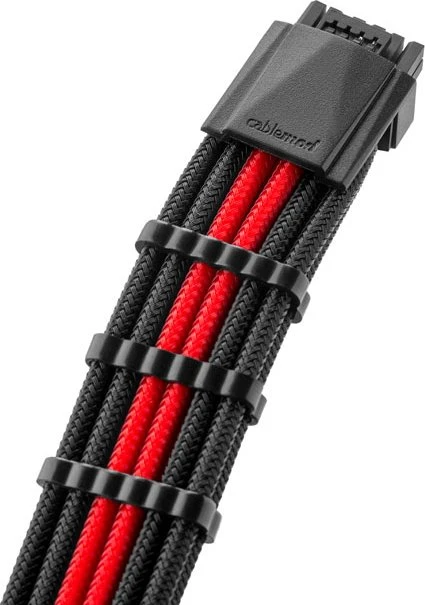 CableMod Pro ModMesh 12VHPWR Cable Extension Kit, schwarz/rot