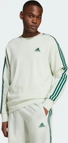 adidas Essentials French Terry 3-Streifen Sweatshirt linen green (Herren)
