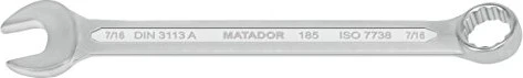 Matador 0185 Ring-Maulschlüssel zöllig, 7/16"x166mm