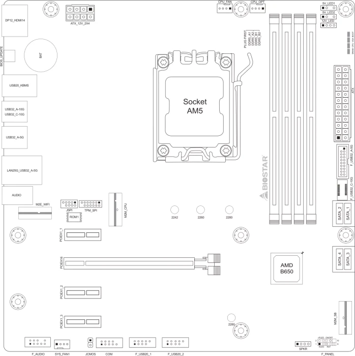 Biostar B650MP-E PRO (AMD AM5)