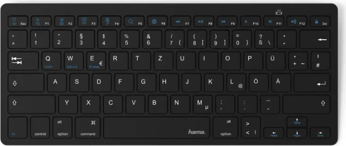 Hama KEY4ALL X510, schwarz, Bluetooth, DE