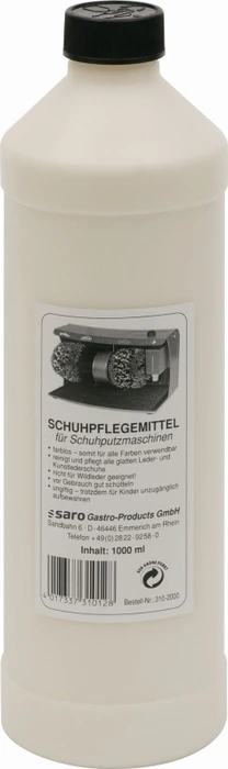 Saro Schuhpflegemittel für Schuhputzmaschinen, 1l