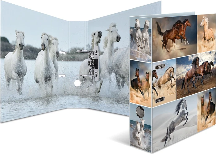 Herma Ordner 2-Ring mit Motiv, 70mm, A4, Animals Pferde (7164)