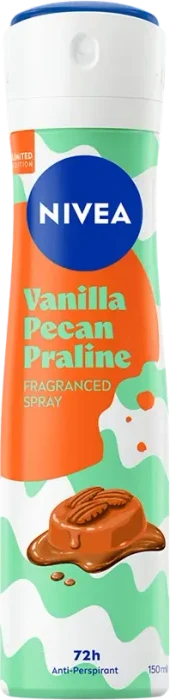 Nivea Anti-Transpirant Vanilla Pecan Praline Deodorant Spray, 150ml