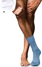 Falke No. 6 Finest Merino & Silk Socken airy blue (Herren)