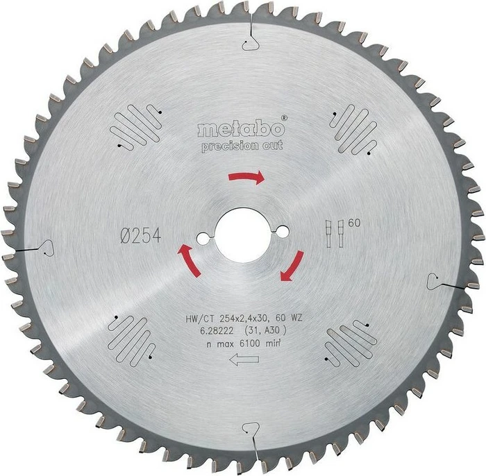 Metabo Precision Cut Kreissägeblatt 48Z, 220x1.6x30mm, 1 Stück