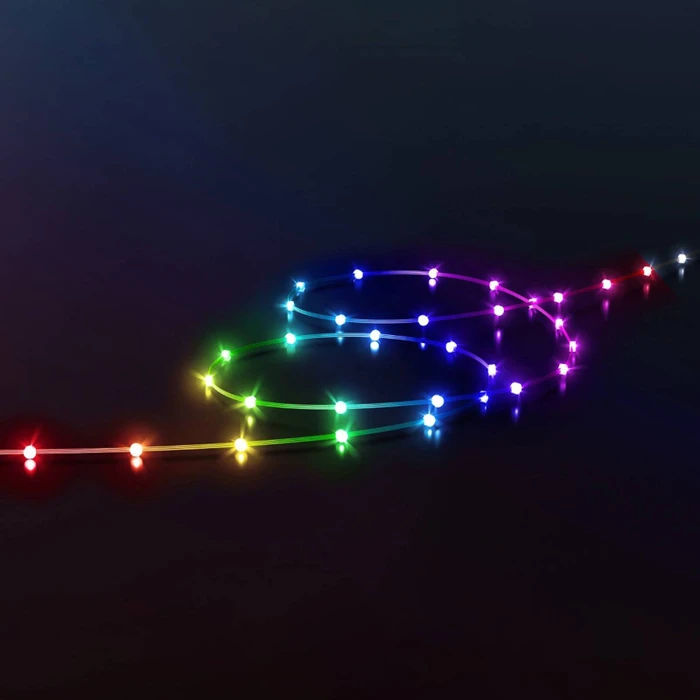 Twinkly Dots Lichterkette schwarz LED 200x RGB (TWD200STP-BEU)