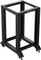 Lanberg Open Rack Series 19" Open Frame Rack 18HE, 4-Pfosten, mit Rollen, Flat Pack, tiefenverstellbar, 430-590mm, RAL 9004, 800mm tief Vorschaubild