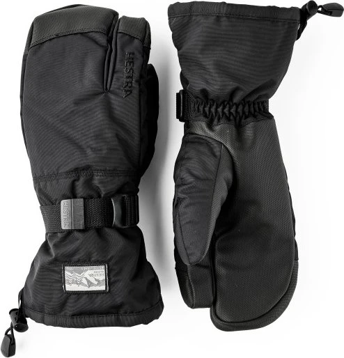 Hestra Gauntlet Sr. 3-Finger Skihandschuhe schwarz