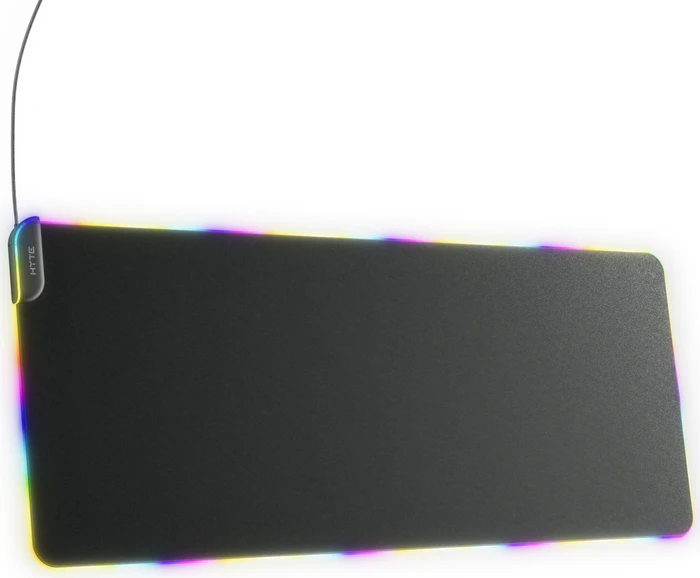 Hyte CNVS Intense Play Mat qRGB Gaming Mauspad, schwarz