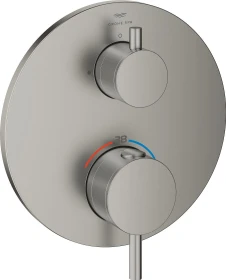 Grohe Atrio Thermostat mit 1 Absperrventil satin steel
