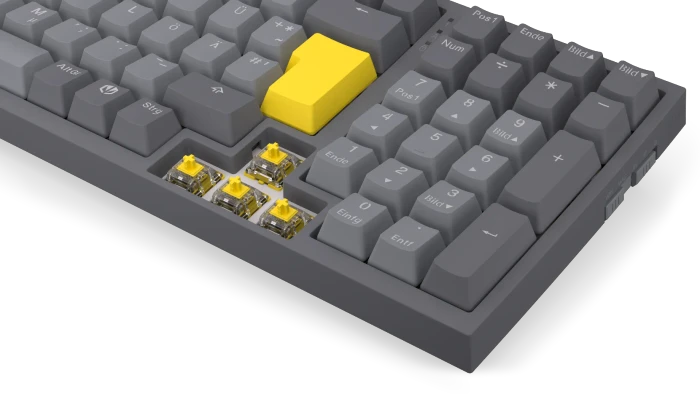 Endorfy Celeris 1800, grau, Endorfy YELLOW, USB/Bluetooth, DE