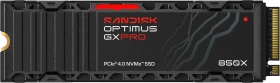 SanDisk Optimus GX PRO 850X 4TB, M.2 2280 / M-Key / PCIe 4.0 x4, Kühlkörper (SDSP81400TAH-000E0)