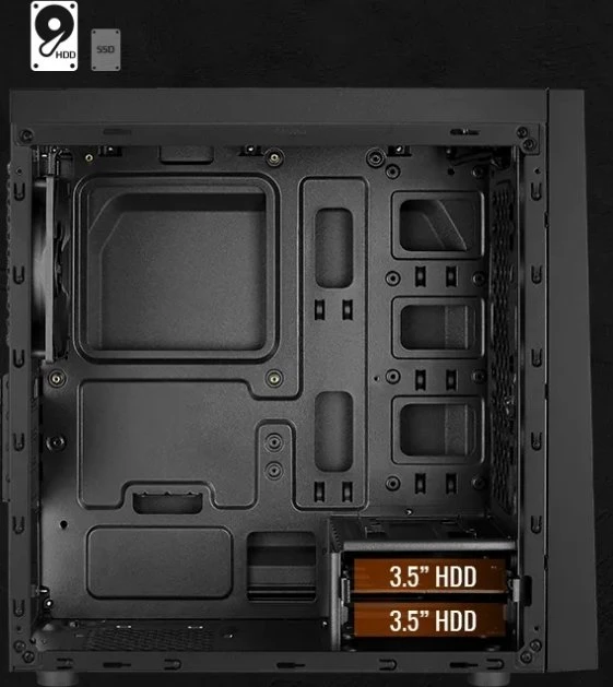 AeroCool Bolt Mini Tempered Glass, Glasfenster