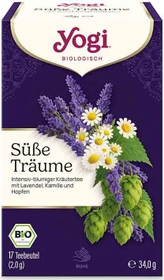 Yogi Tea Für die Sinne Süsse Träume Tee Beutel, 17 Stück