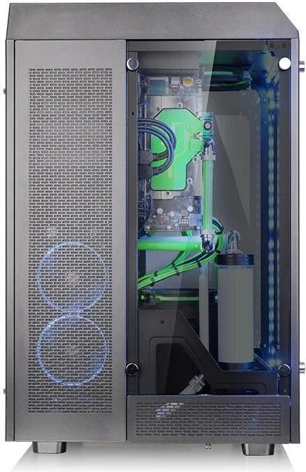 Thermaltake The Tower 900, schwarz, Glasfenster