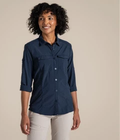 Craghoppers NosiLife Adventure III Hemd langarm blue navy (Damen)