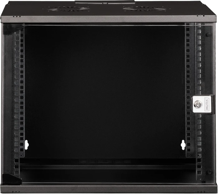 Digitus Professional SoHo Pro Line 19" Wandgehäuse 9HE, unmontiert, Sicherheitsglastür, IP20, RAL 9005, 400mm tief