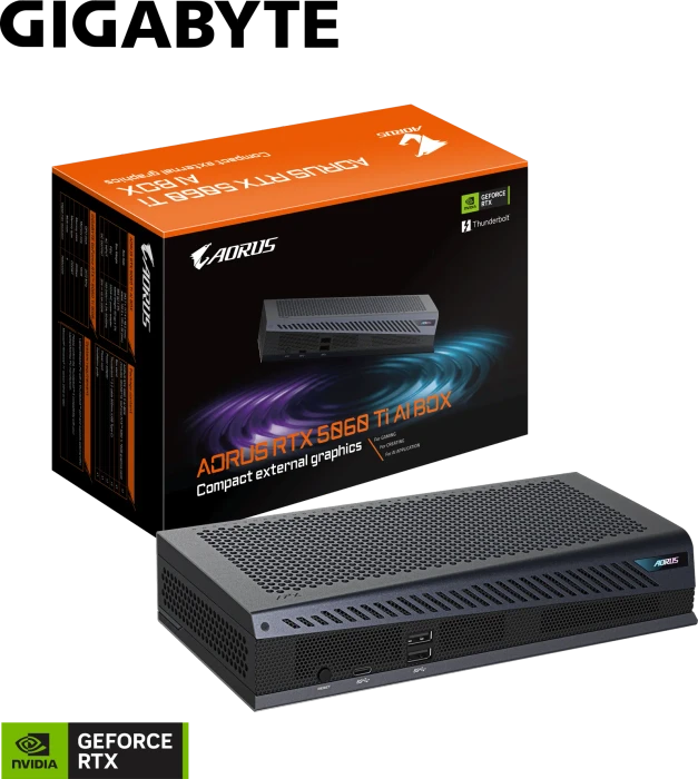 GIGABYTE AORUS RTX 5060 Ti AI BOX, GeForce RTX 5060 Ti