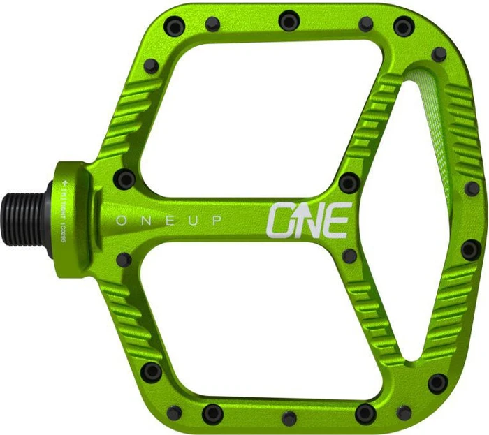 OneUp Components Aluminum Plattformpedale grün