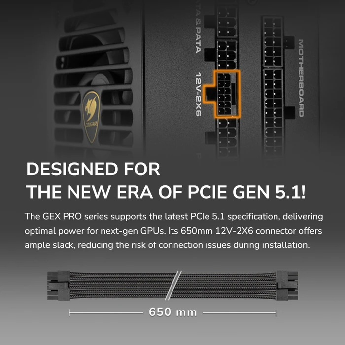 Cougar GEX PRO 750 750W, ATX 3.1