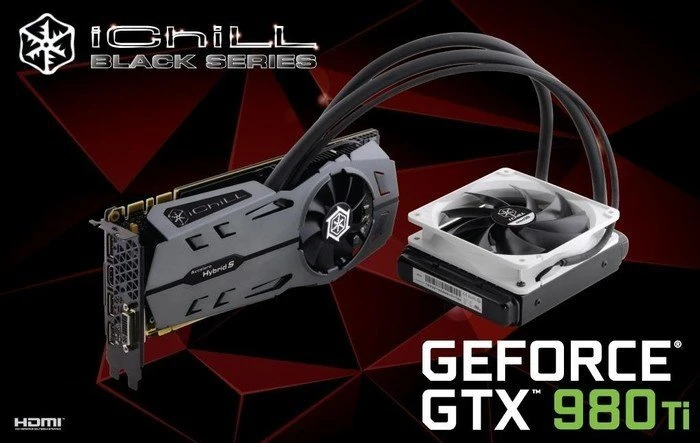 INNO3D GeForce GTX 980 Ti iCHILL Black Accelero Hybrid S, 6GB GDDR5, DVI, HDMI, 3x DP