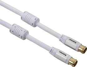 Hama SAT-Anschluss-Kabel, Quick-F-Stecker - Quick-F-Stecker, Gewebe, 2m, 95dB (00056582)