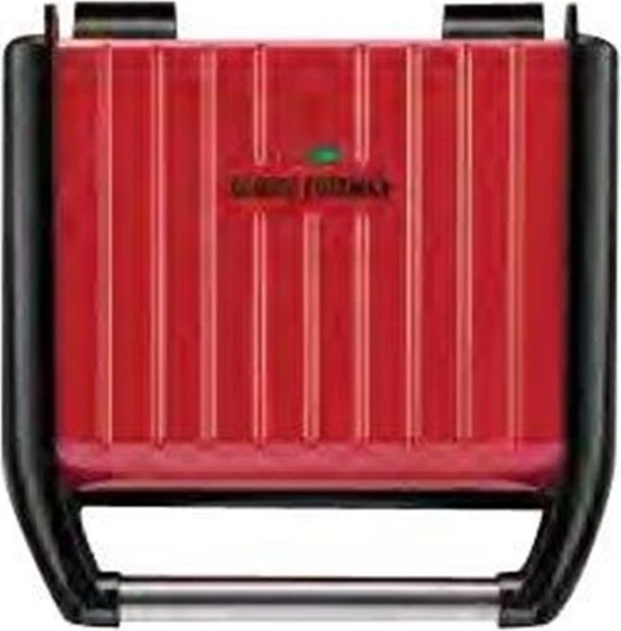 George Foreman Steel Family Fitness Kontaktgrill rot