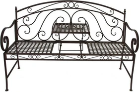 Garden Pleasure Saket Gartenbank mit hochklappbarem Tisch