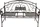 Garden Pleasure Saket Gartenbank mit hochklappbarem Tisch (950487)