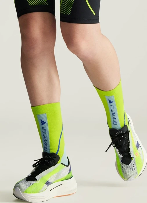adidas by Stella McCartney Crew Socken semi solar slime/glow blue/lucid blue (Damen)